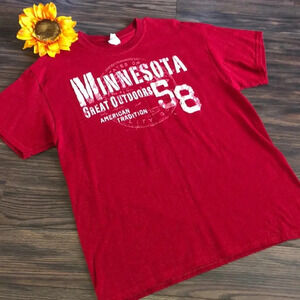 🌻5/$25🌻Men’s Gildan Minnesota T-shirt | LARGE |